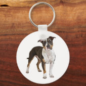American Staffordshire Terrier Puppy Dog Keychain Schlüsselanhänger (Vorderseite)