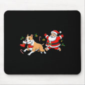 American Staffordshire Terrier Santa Claus Boots C Mousepad (Vorne)