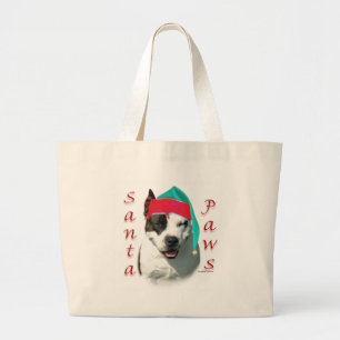 American Staffordshire Terrier Santa Paws Jumbo Stoffbeutel