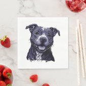 American Staffordshire Terrier Serviette (Beispiel)