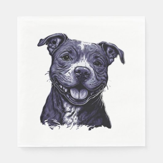American Staffordshire Terrier Serviette (Vorderseite)
