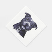 American Staffordshire Terrier Serviette (Ecke)