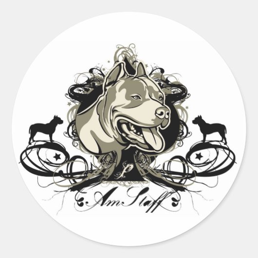 American Staffordshire Terrier Stickers (Vorderseite)