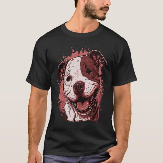 American Staffordshire Terrier T-Shirt (Vorderseite)