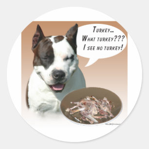 American Staffordshire Terrier Türkei Runder Aufkleber