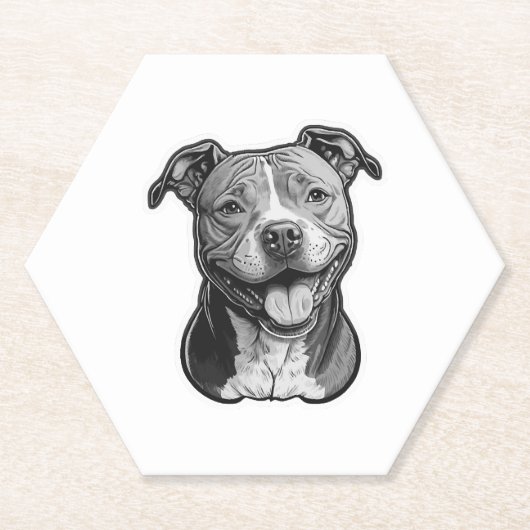 American Staffordshire Terrier Untersetzer (Vorderseite)