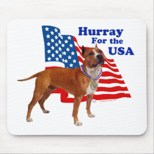 American Staffordshire Terrier USA Mousepad