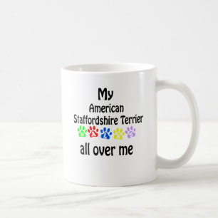 American Staffordshire Terrier Walks Design Kaffeetasse