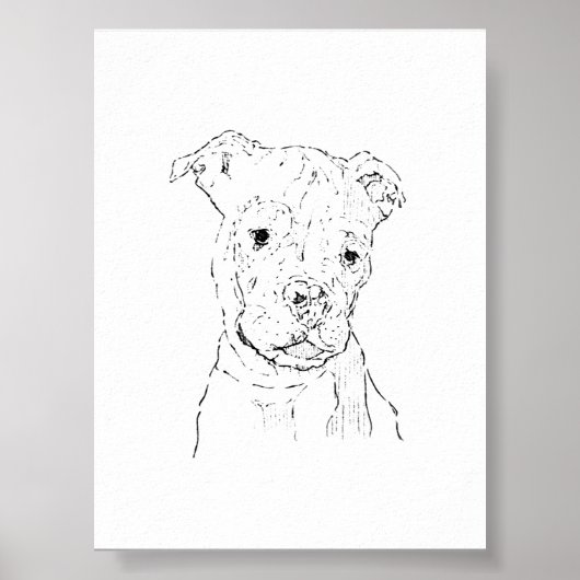 American Staffordshire Terrier Wandkunst-Dekor Poster (Vorne)