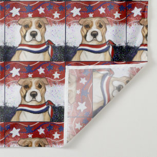 AMERICAN STAFFORDSHIRE TERRIER WANDTEPPICH