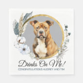 American Staffordshire Terrier Wedding Napkins Serviette (Vorderseite)