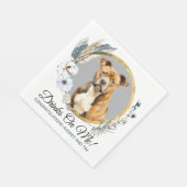 American Staffordshire Terrier Wedding Napkins Serviette (Ecke)