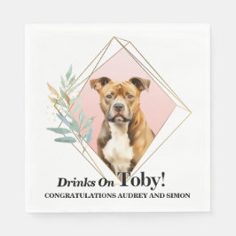 American Staffordshire Terrier Wedding Napkins Serviette