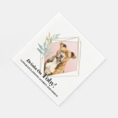 American Staffordshire Terrier Wedding Napkins Serviette (Ecke)