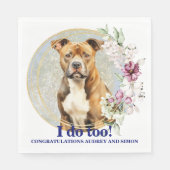 American Staffordshire Terrier Wedding Napkins Serviette (Vorderseite)