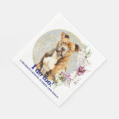 American Staffordshire Terrier Wedding Napkins Serviette (Ecke)