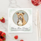 American Staffordshire Terrier Wedding Napkins Serviette (Beispiel)