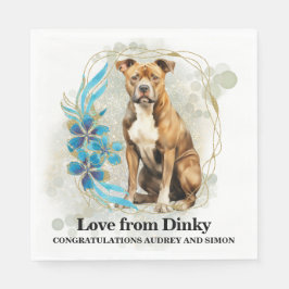 American Staffordshire Terrier Wedding Napkins Serviette