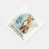 American Staffordshire Terrier Wedding Napkins Serviette (Ecke)