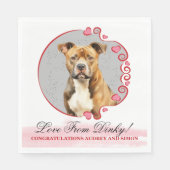 American Staffordshire Terrier Wedding Napkins Serviette (Vorderseite)