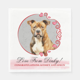 American Staffordshire Terrier Wedding Napkins Serviette
