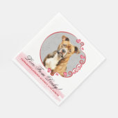 American Staffordshire Terrier Wedding Napkins Serviette (Ecke)