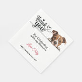 American Staffordshire Terrier Wedding Serviette (Ecke)