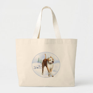 American Staffordshire Terrier Weihnachten Jumbo Stoffbeutel