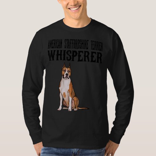 American Staffordshire Terrier Wisperer Dog T-Shirt (Vorderseite)