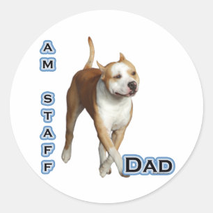 American Staffordshire Vater 4 - Aufkleber