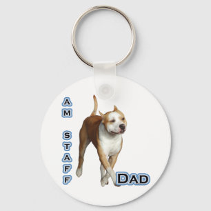 American Staffordshire Vater 4 - Schlüsselanhänger