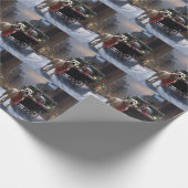 American Staffordshire Weihnachtsfeiertage Geschenkpapier (Ecke)