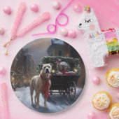 American Staffordshire Weihnachtsfeiertage Pappteller (Party)