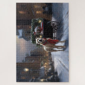 American Staffordshire Weihnachtsfeiertage Puzzle (Vertikal)