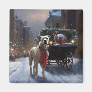 American Staffordshire Weihnachtsfestzeit Magnet