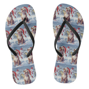 American Staffordshire Winter Wonderland Weihnacht Badesandalen