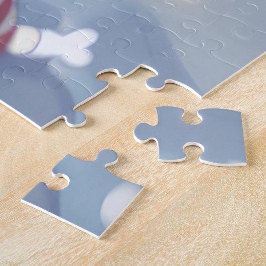 American Staffordshire Winter Wunderland Weihnacht Puzzle (Seite)