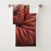 American Staffordshire with Santa Claus Christmas Badhandtuch Set (Insitu)