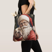 American Staffordshire with Santa Claus Christmas Tasche (Von Nahem)