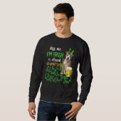 American Staffy Küss mir, ich bin irisch oder Betr Sweatshirt (Vorne ganz)