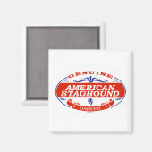 American Staghound Magnet (Vorderseite/Rückseite)