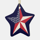 American Star-Ornament Keramikornament (Links)
