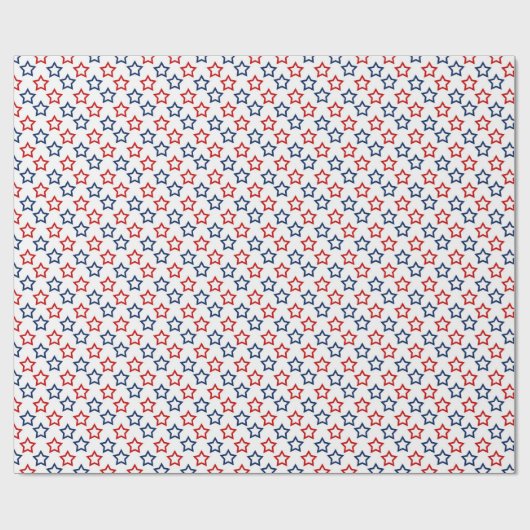 American Stars Pattern Geschenkpapier (Flach)
