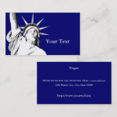 American Statue of Liberty Business Card Visitenkarte (Vorne/Hinten)