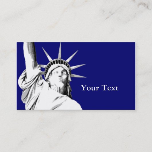 American Statue of Liberty Business Card Visitenkarte (Vorderseite)