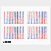 AMERICAN STRICK Rectangle Stickers (Blatt)