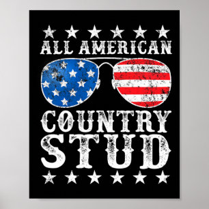 American Stud Boy Land 4. Juli USA Flagge Gif Poster