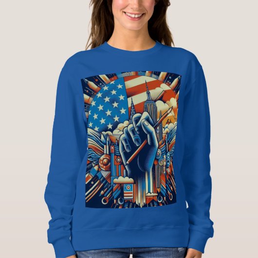American Style Hoodie – USA Trendy Everyday Wear (Vorderseite)