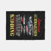 American Submarines Veteran Kidding Silent Service Fleecedecke (Vorderseite (Horizontal))