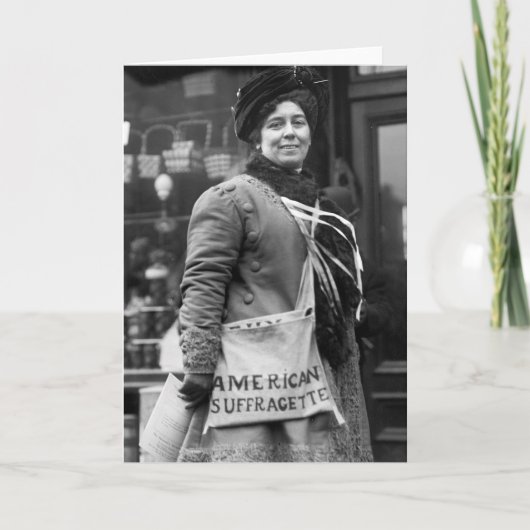 American Suffragette, 1910 Karte (Vorderseite)